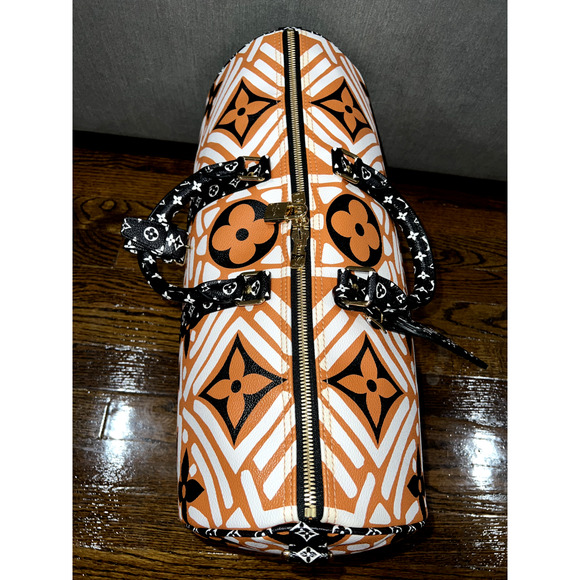 Louis Vuitton Keepall Bandouliere 45 Crafty Brown Monogram Weekend Travel Bag - Picture 8 of 11